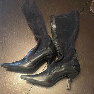 Franco Sarto Black Heeled Boots
